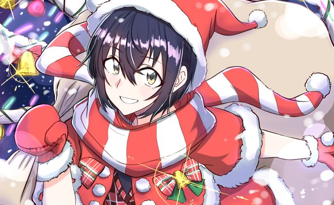 「えのぐ」ファンアート- 2019年 日向奈央 クリスマスイラスト