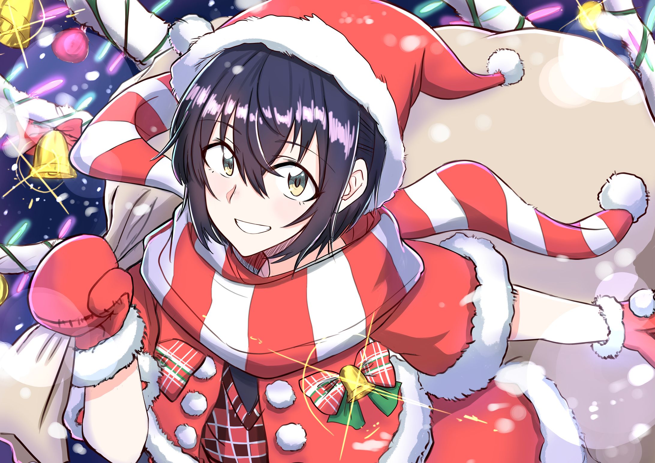 「えのぐ」ファンアート- 2019年 日向奈央 クリスマスイラスト-1