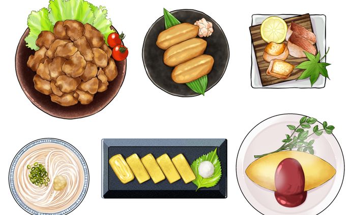 漫画、食べ物