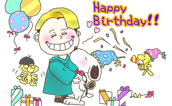 動画作成、誕生日イラスト