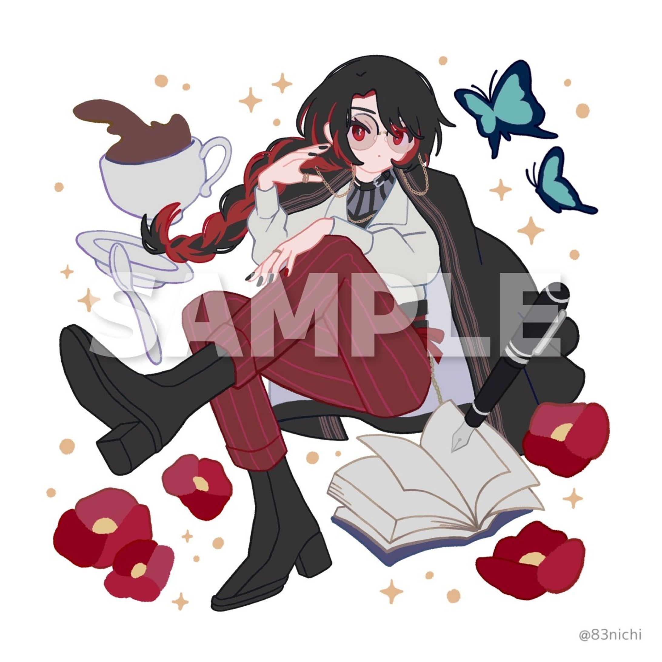 2025.6.1/言永帳様 一周年記念イラスト-1