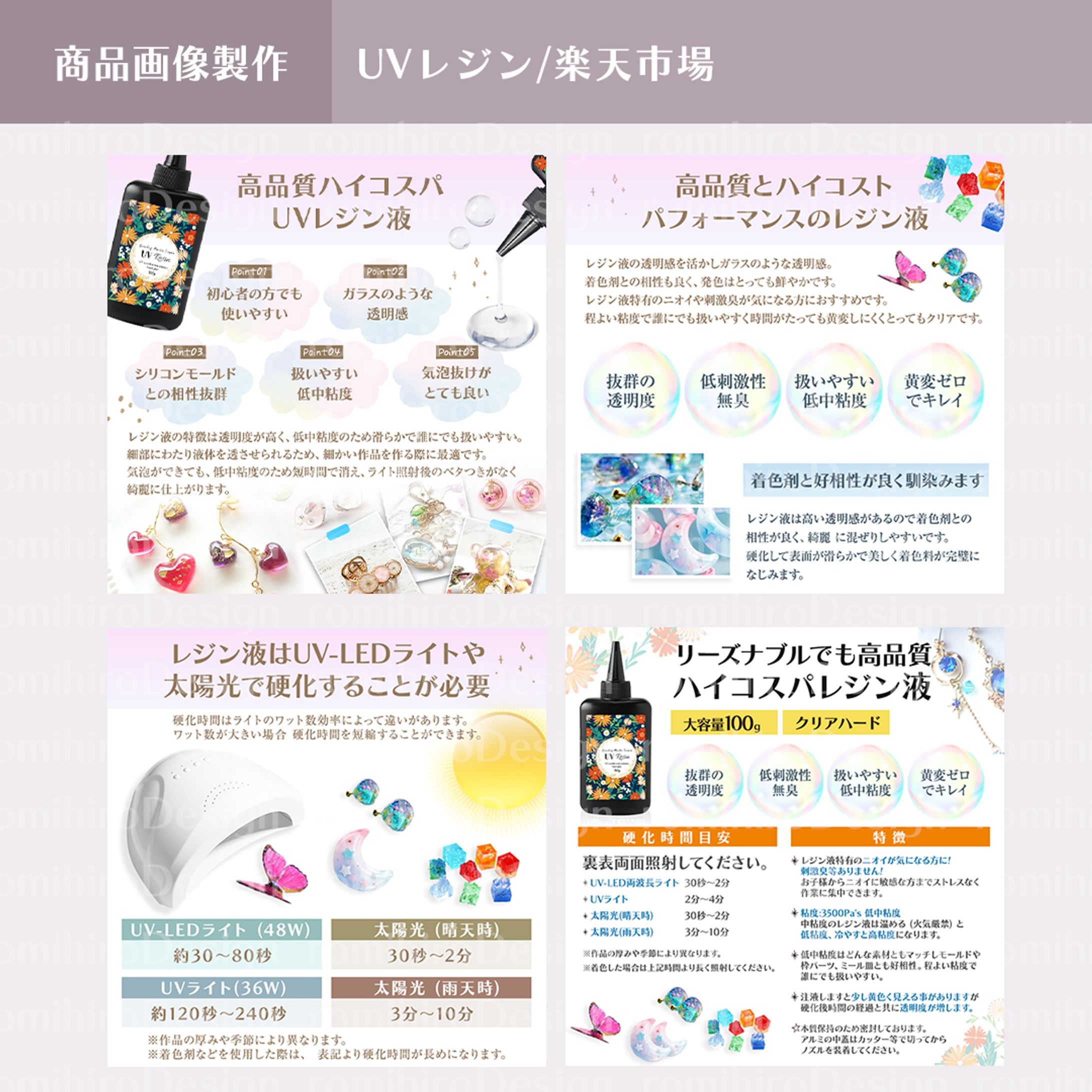 商品画像作成 / UVレジン/ 楽天市場-1