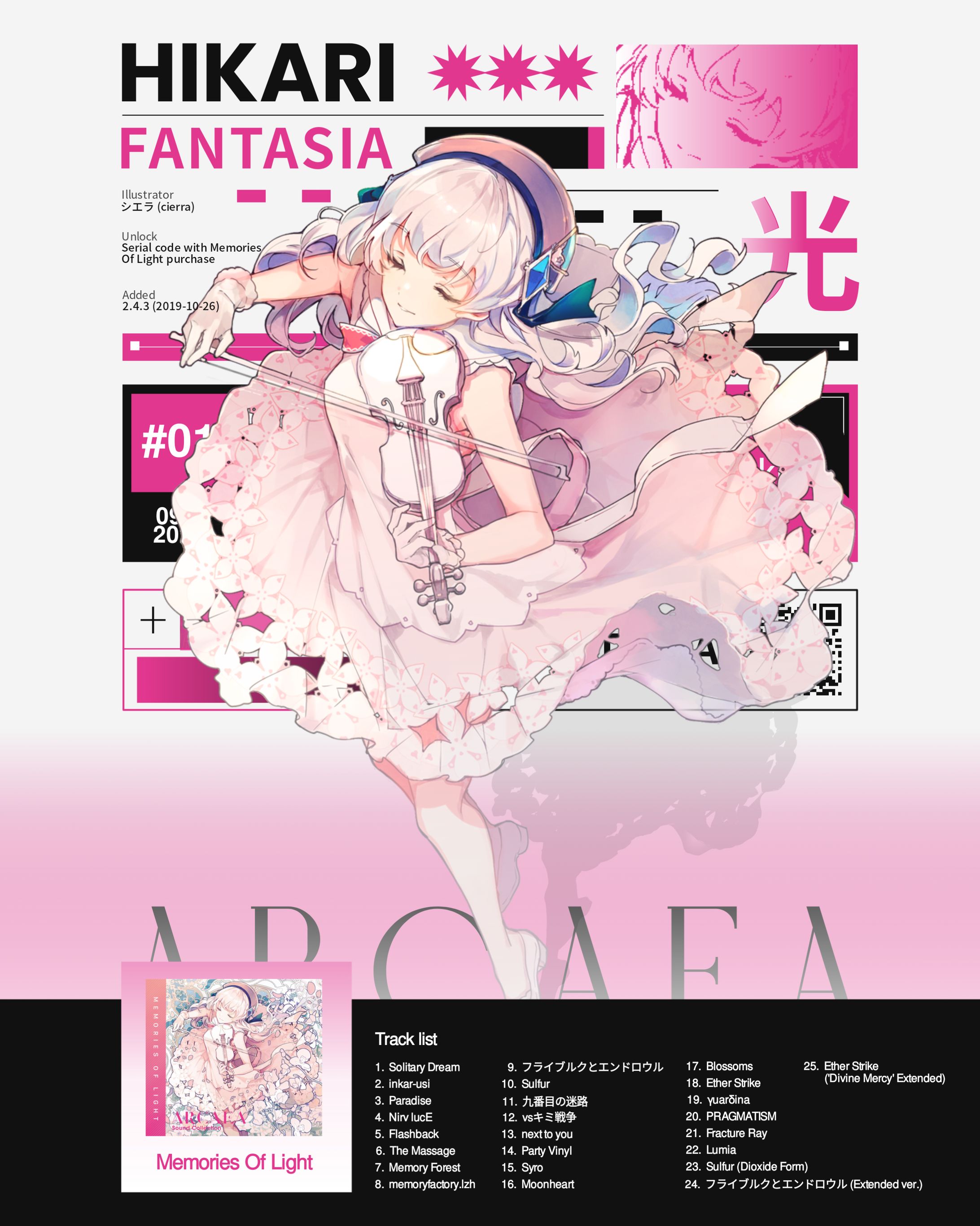 [ POSTER ] Hikari (Fantasia) - Arcaea-1