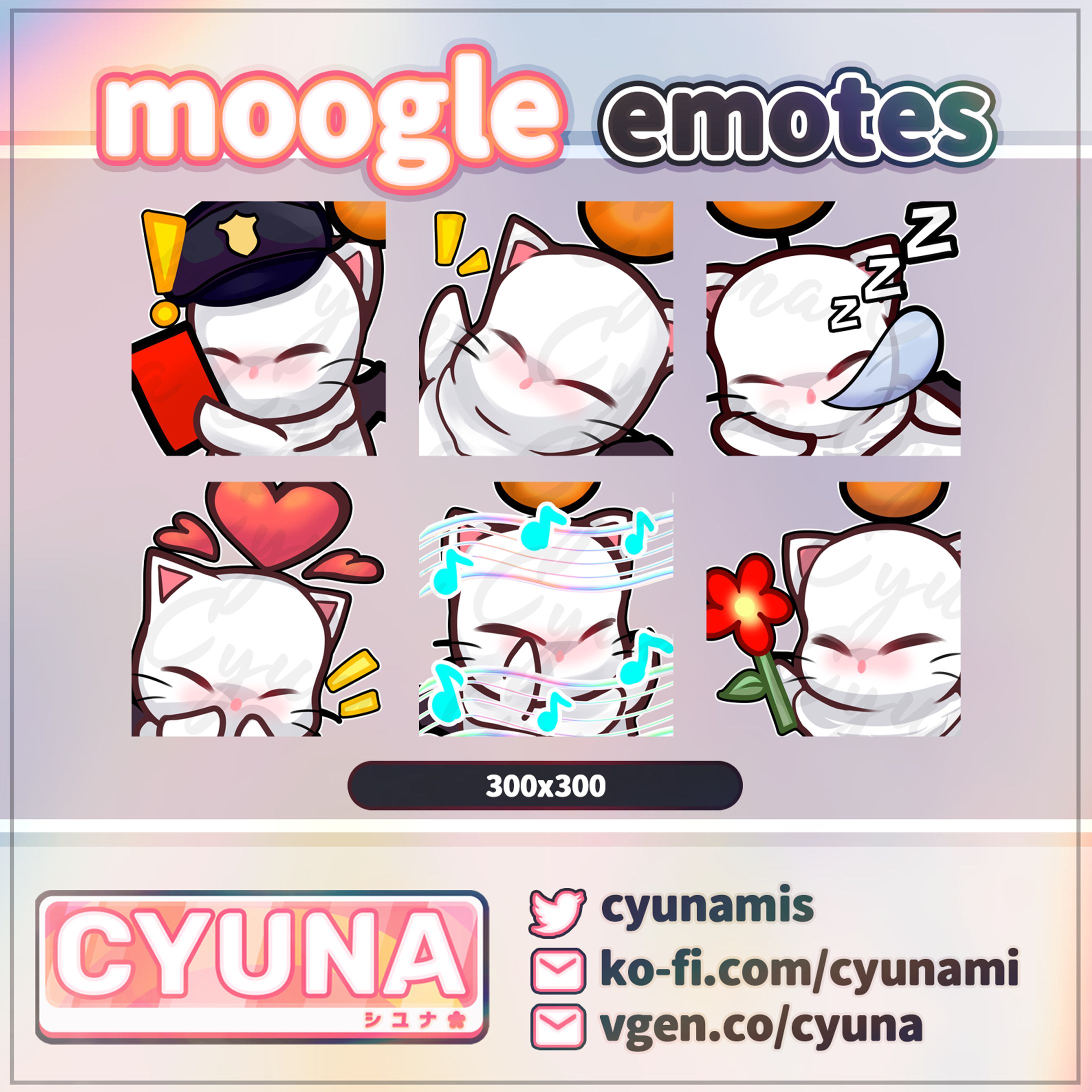 Moogle Kupo (Final Fantasy) Emotes-1