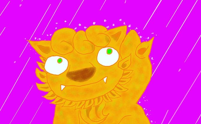 雨の日☔️
#シーサー #沖縄 #雨 #イラスト #絵本 #illustration #rain #childrensbooks #cute #lovely #art #kawaii #okinawa #japan