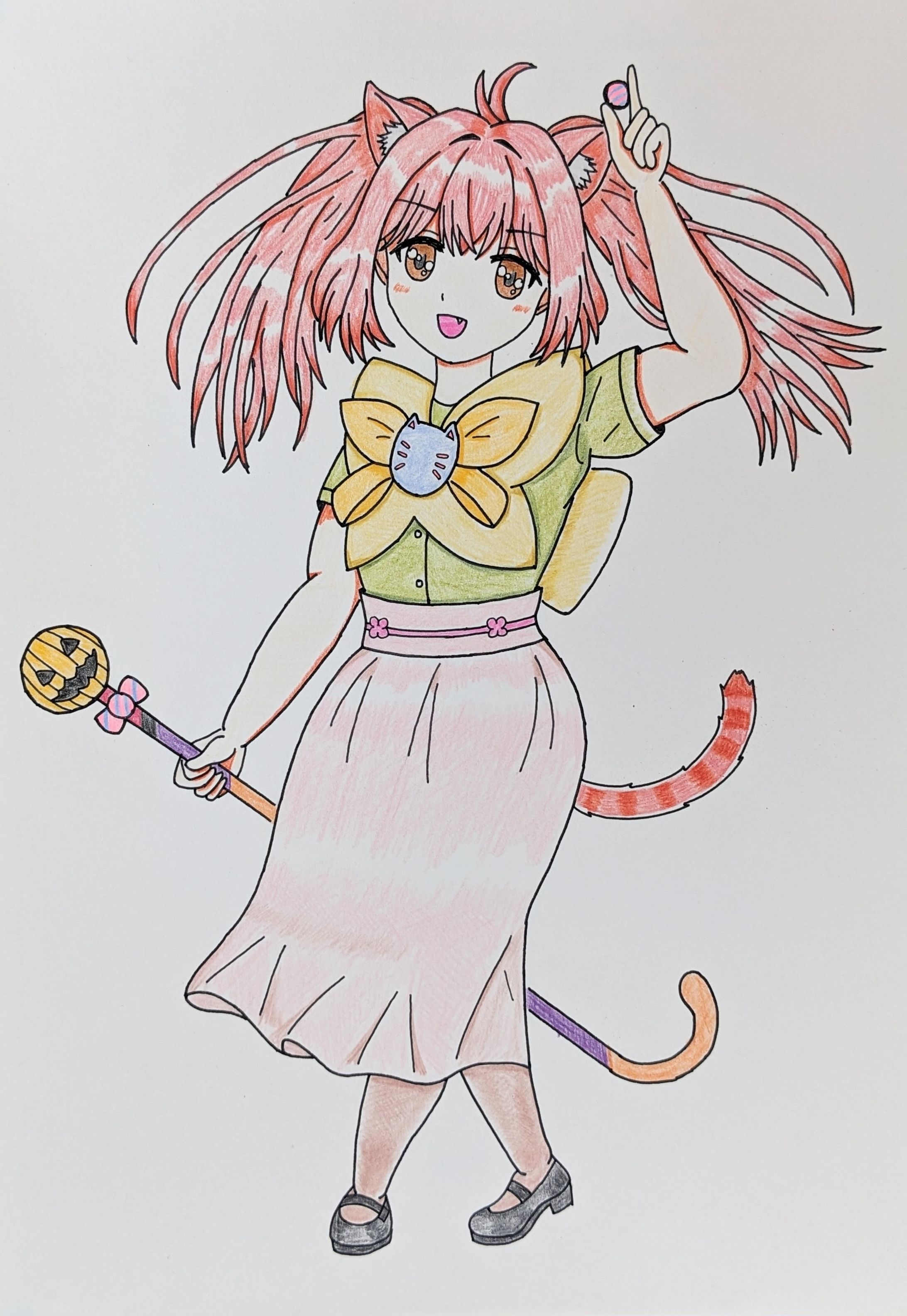 お月見どろぼう　ハロウィンネコ版-1