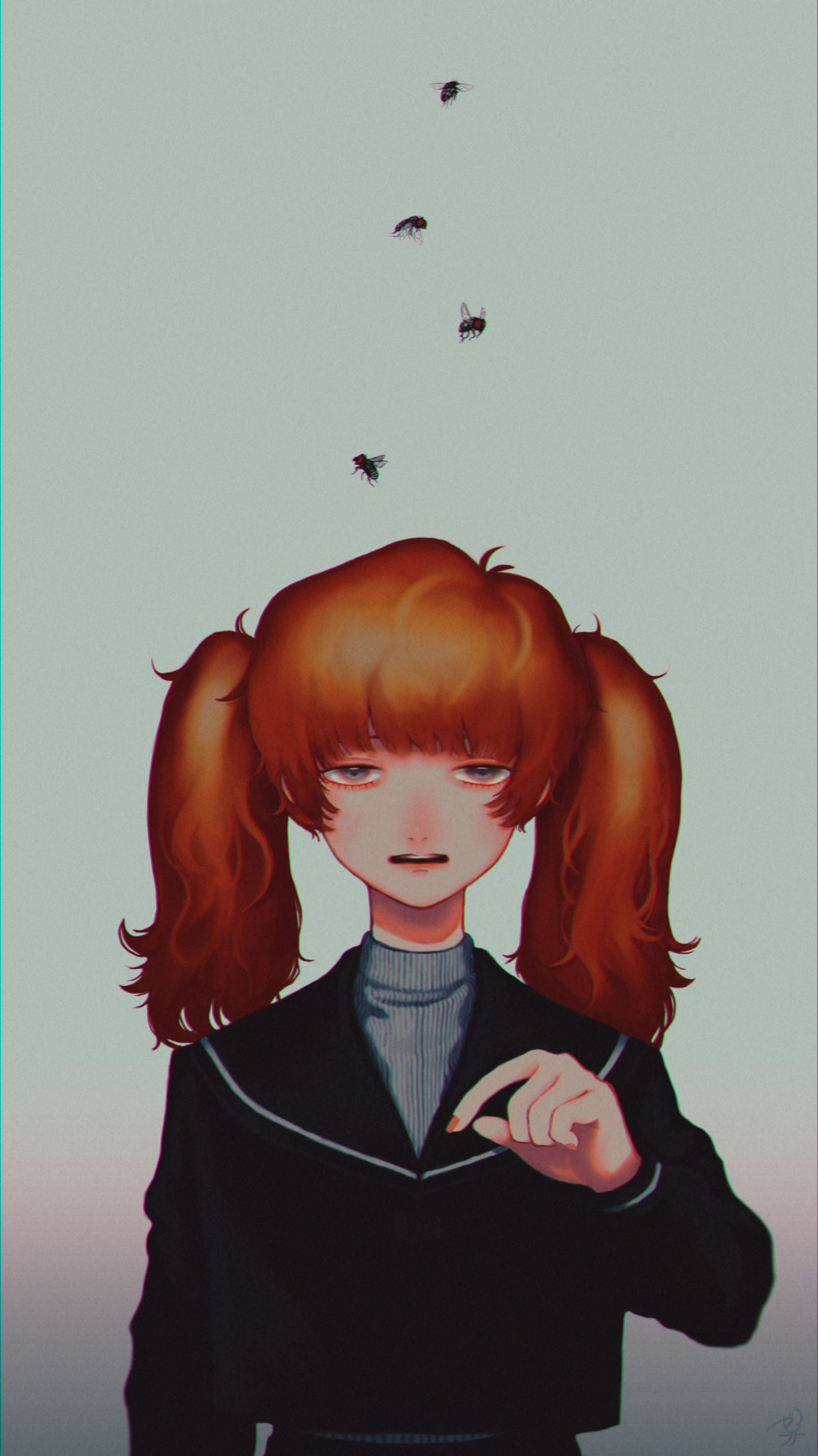 頭の上の蠅も追えない-1