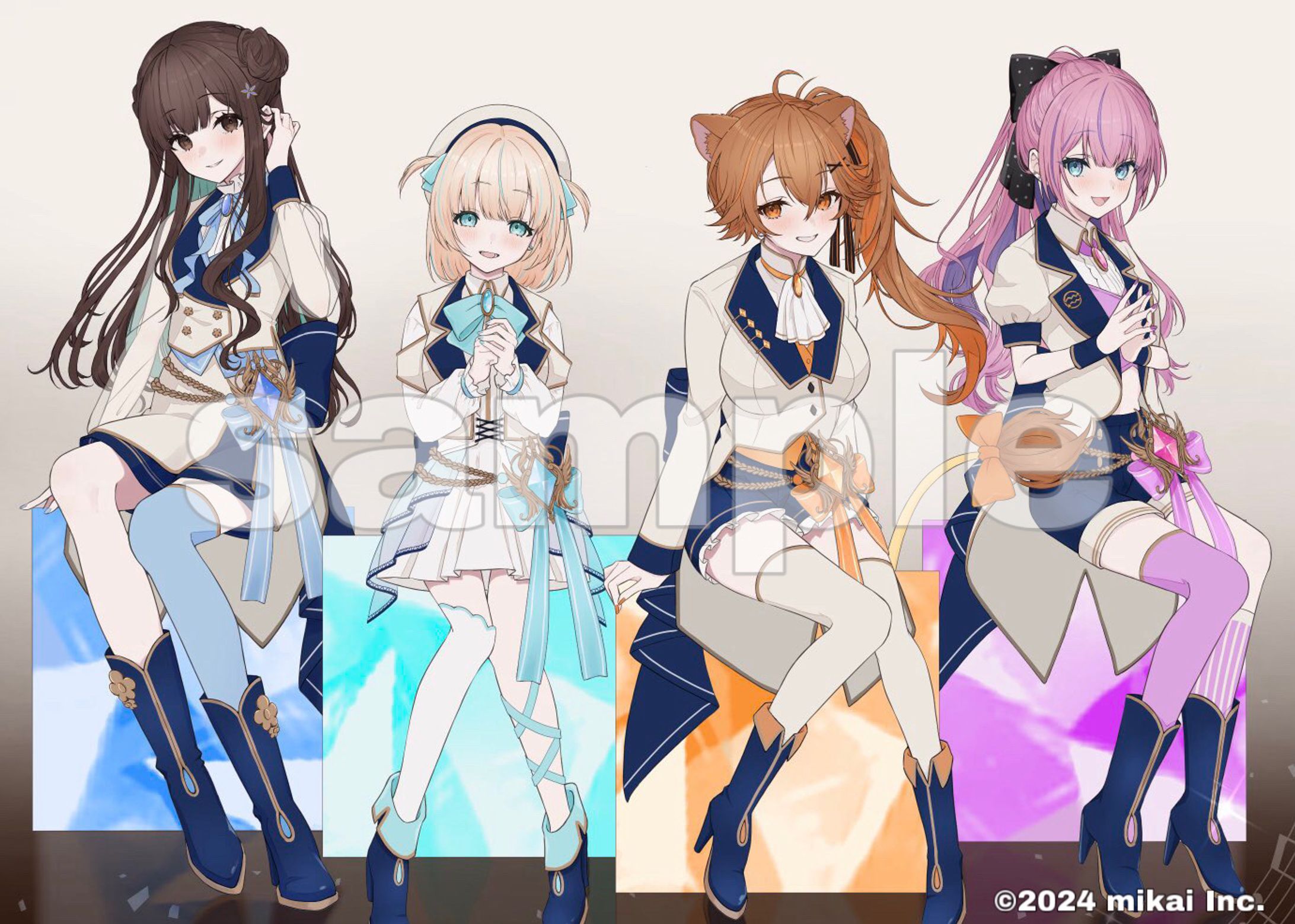 【お仕事】株式会社mikai Re:AcT 2期生　6周年記念イラスト-1