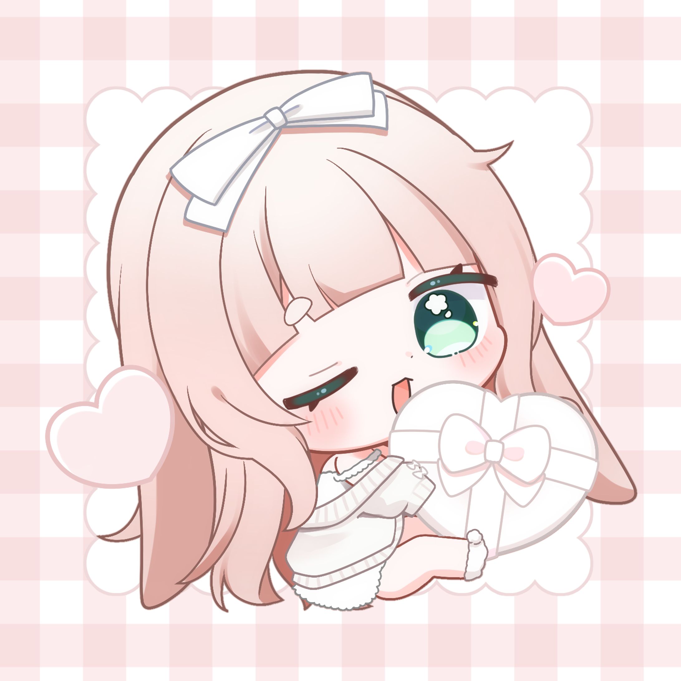 ミニキャライラスト（背景・表情差分）-1