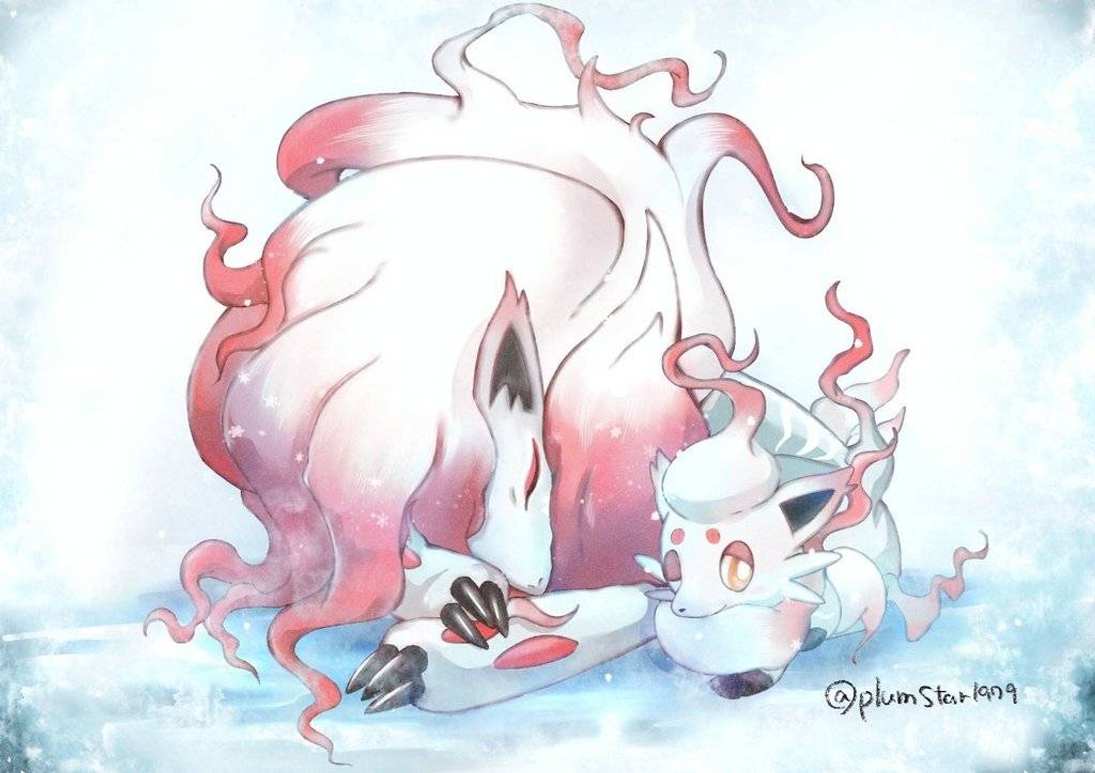 Zoroark&Zorua(fanart)-1