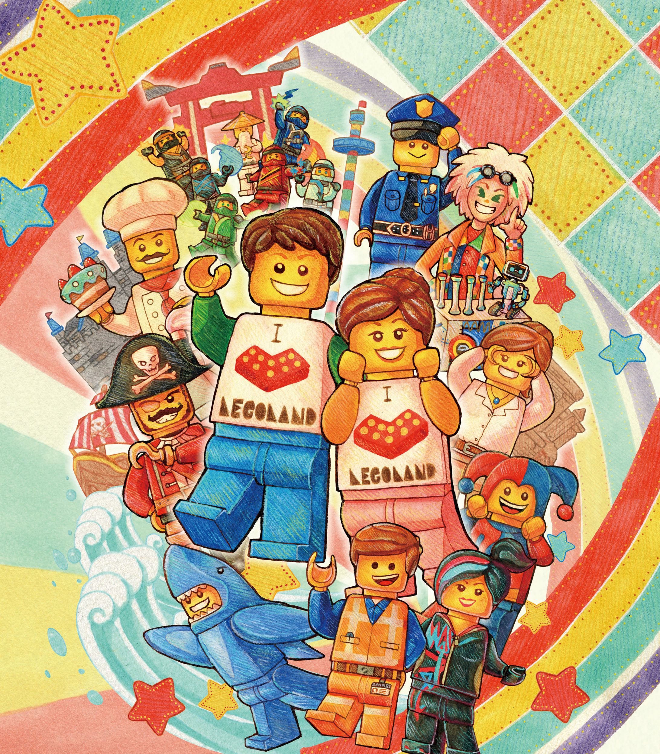 【LEGO ART】レゴランド ジャパン キャラクターイラスト-1