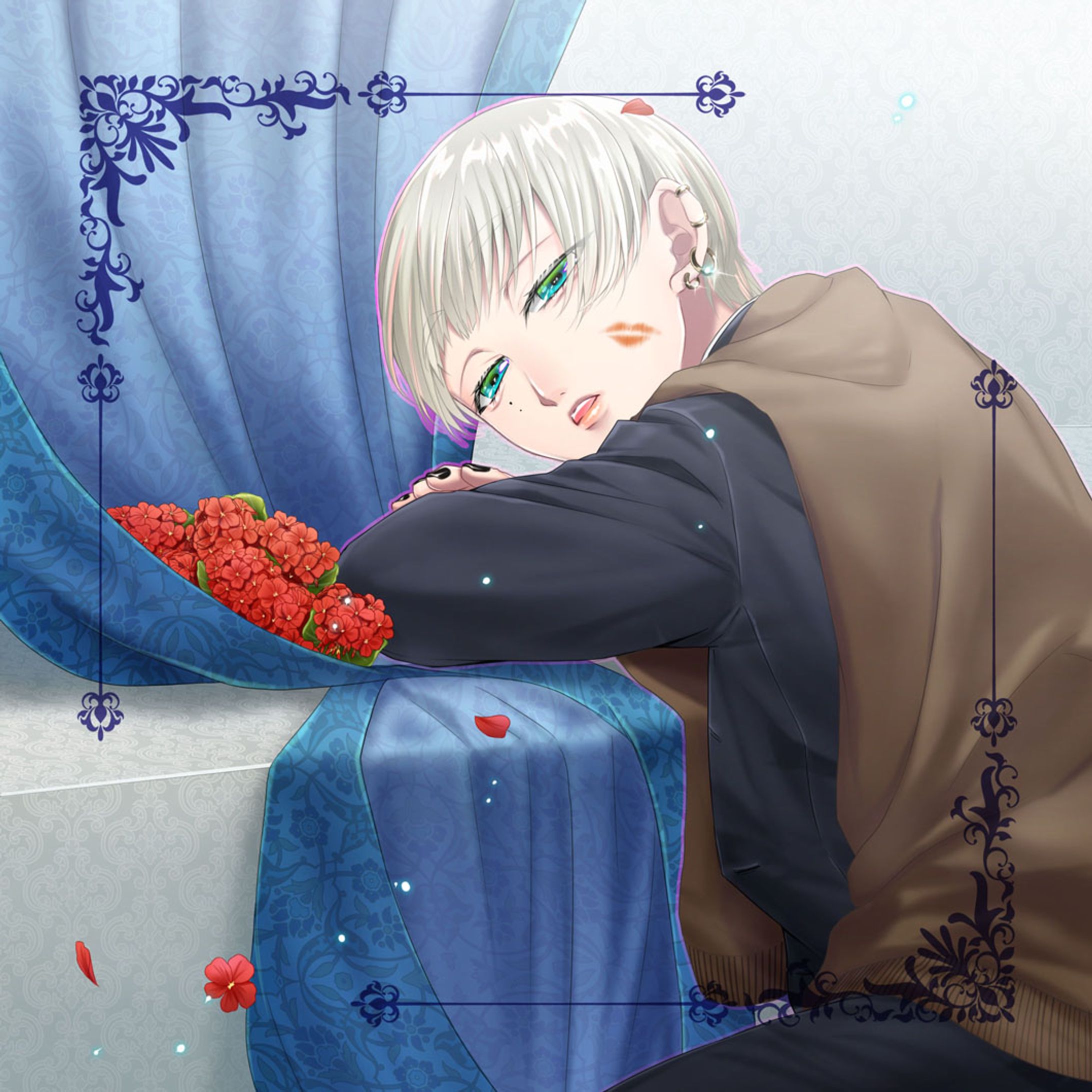 【創作】「アンニュイ男子」参加イラスト①-1