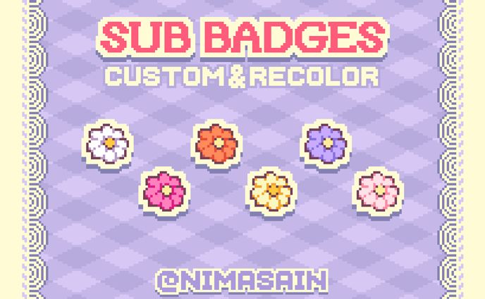 close-up、badges and emotes