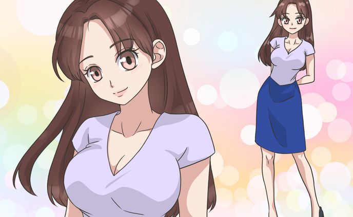 漫画イラストサンプル（ラフ・線画あり）
