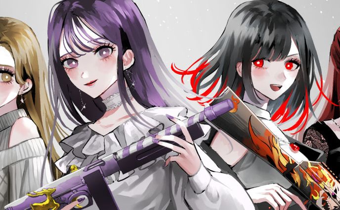 aaa、mvイラスト