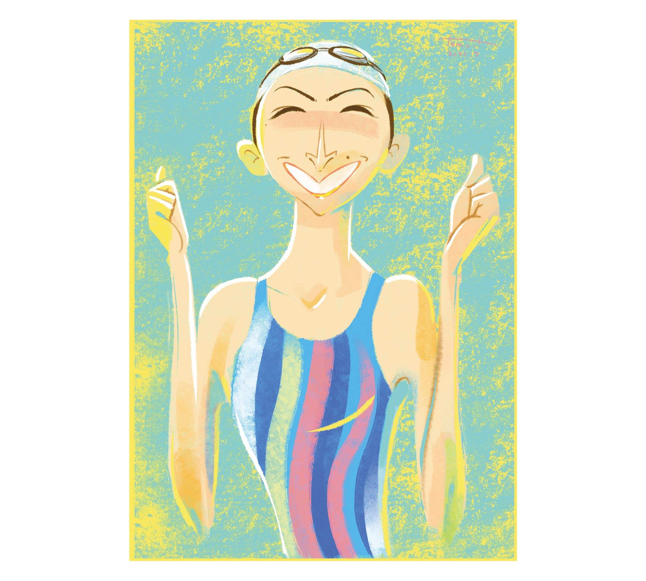 【似顔絵イラスト】スポーツ選手-1