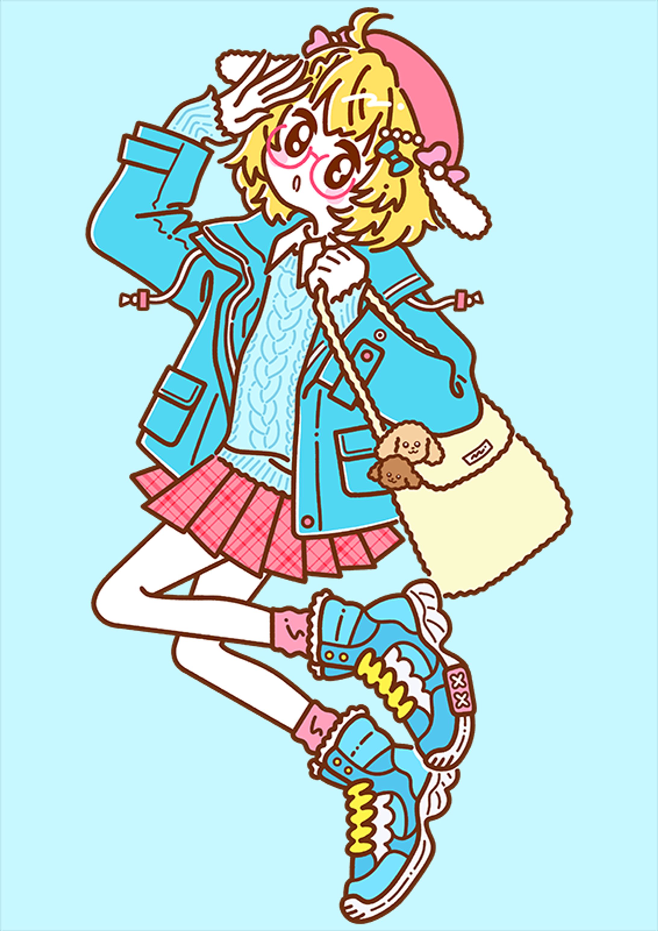 【お仕事】コラボグッズイラストC｜因幡はねる 様-1