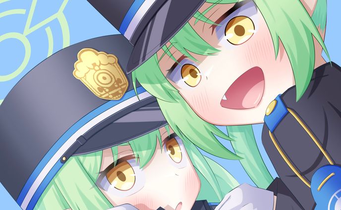 ブルアカ　シュポガキ(ノゾミ&ヒカリ)