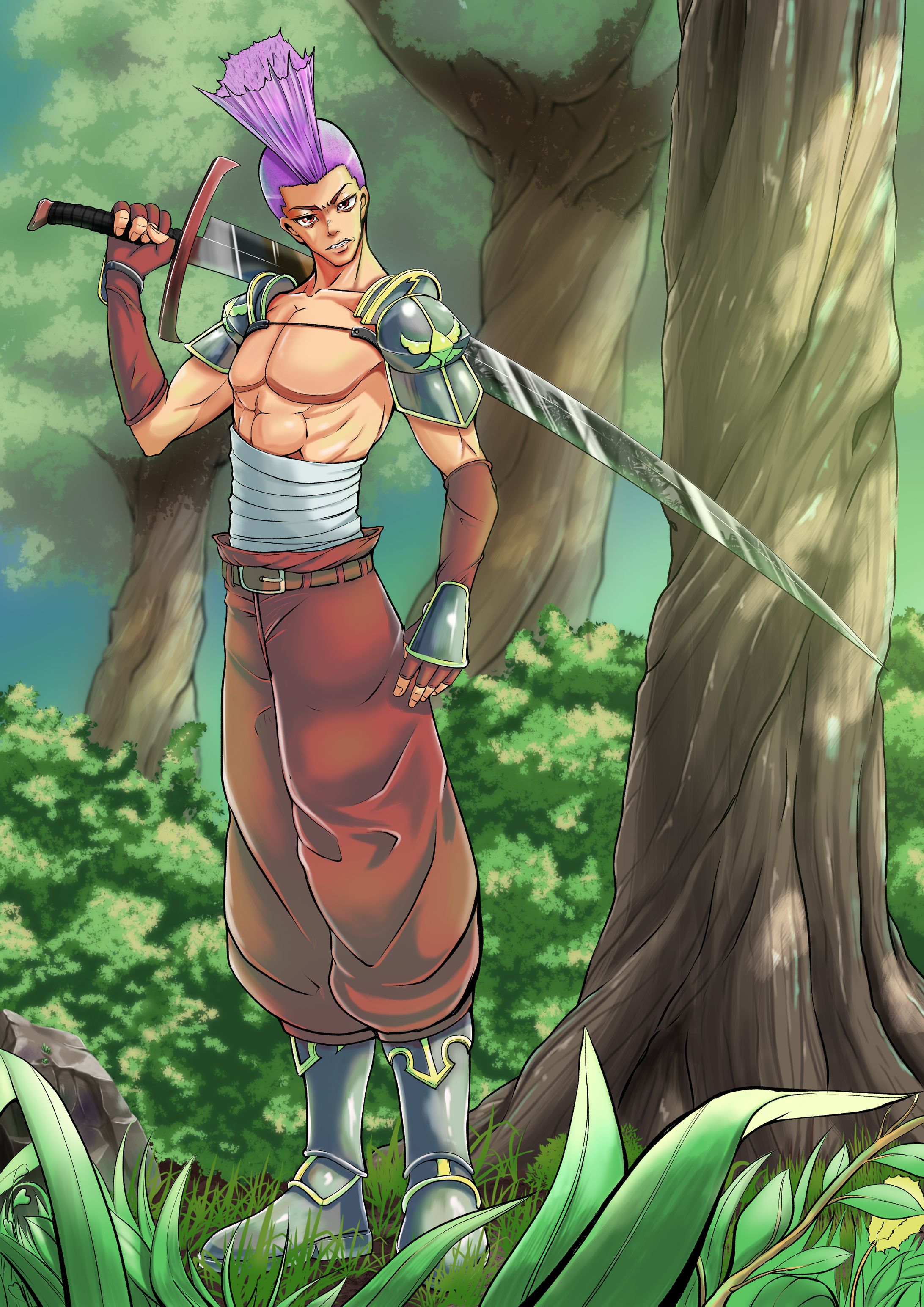 キャラクターデザイン「山賊っぽい人」-1