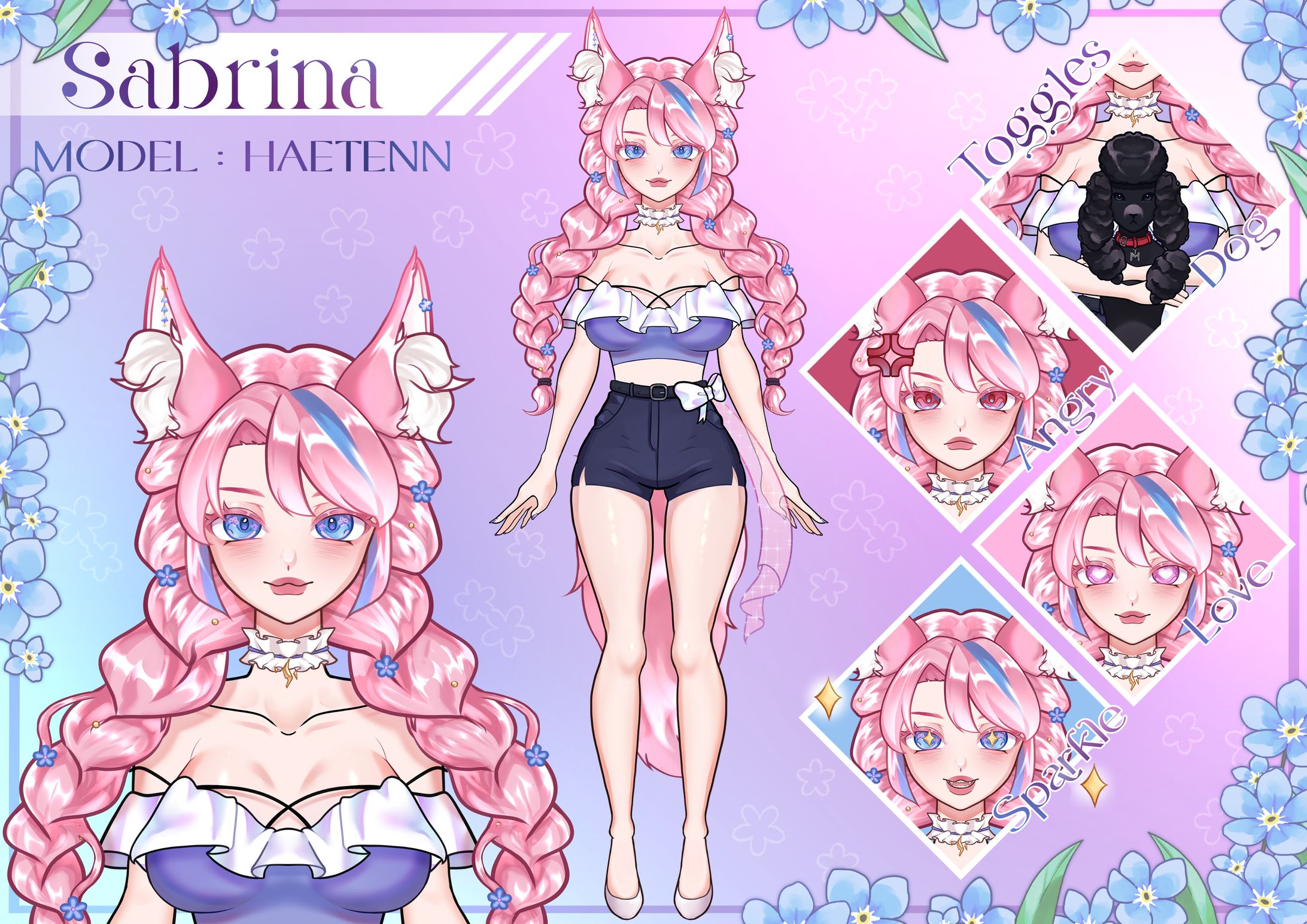 Sabrina Vtuber Model Art-1