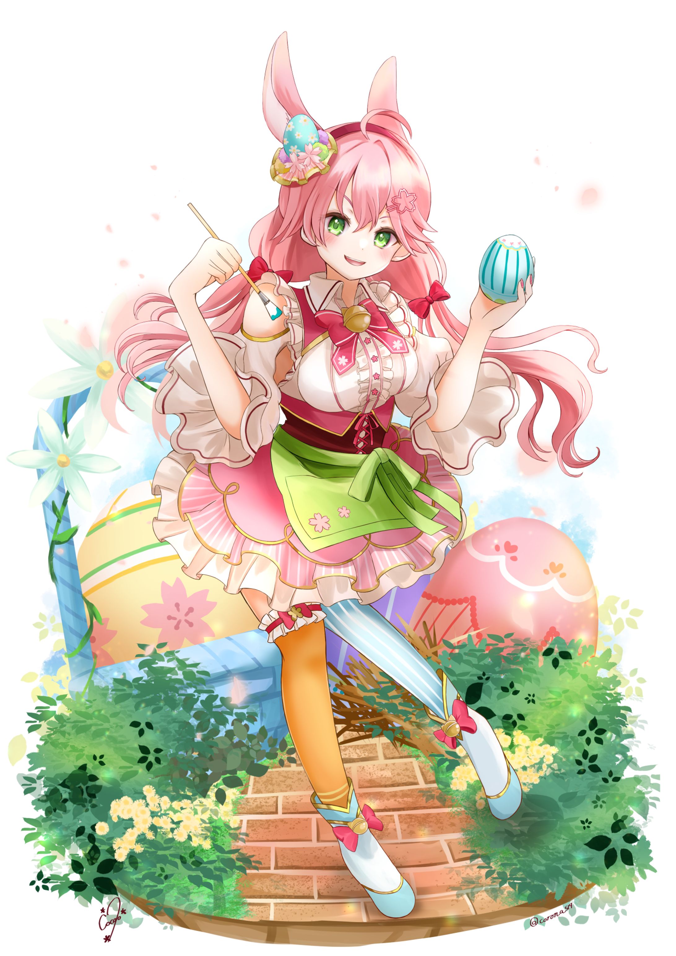 ファンアート｜第5回ホロライブバニー集合絵 寄稿イラスト（さくらみこ）-1