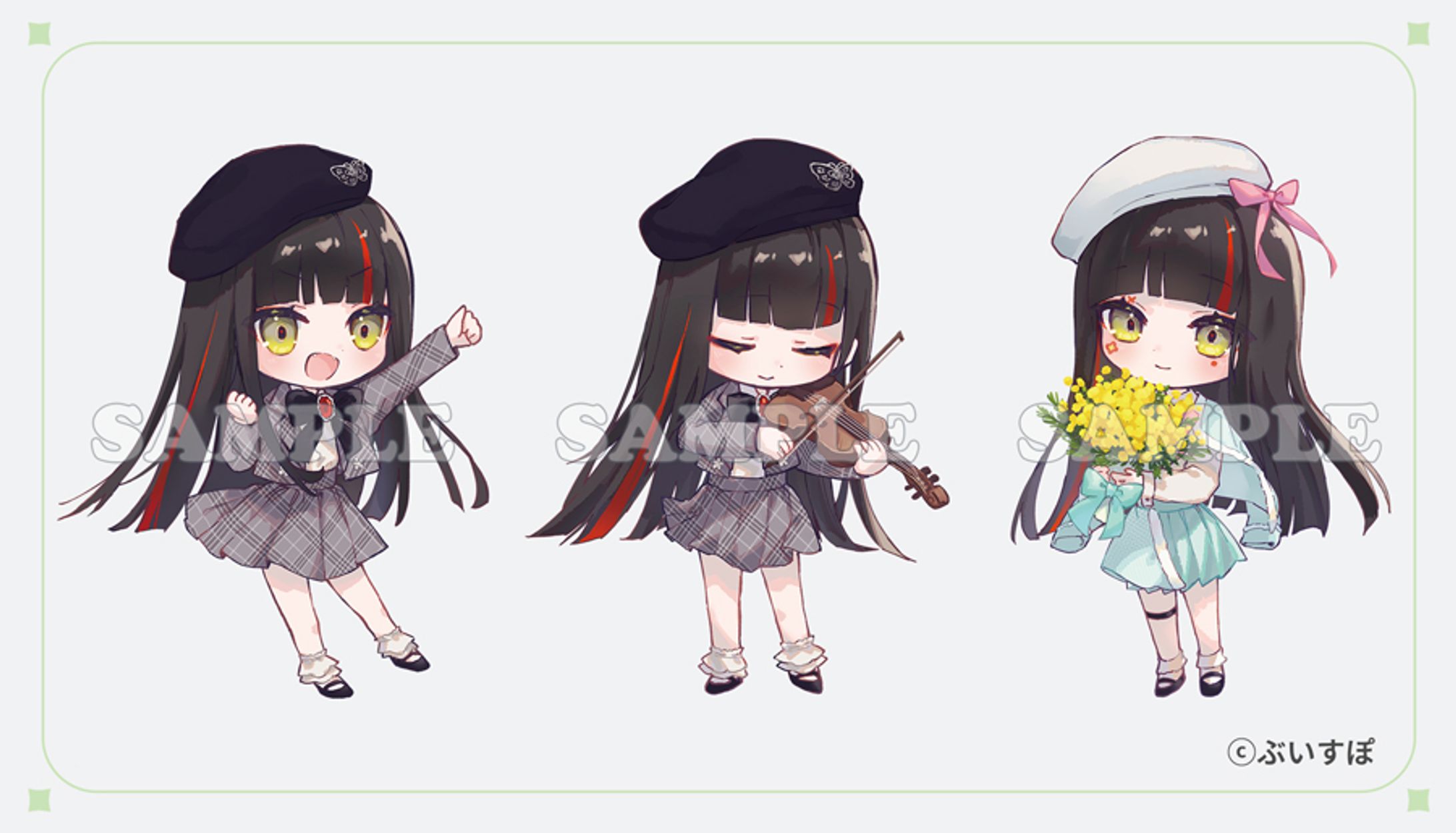 ぶいすぽっ！ 蝶屋はなび様 誕生日記念グッズイラスト-1