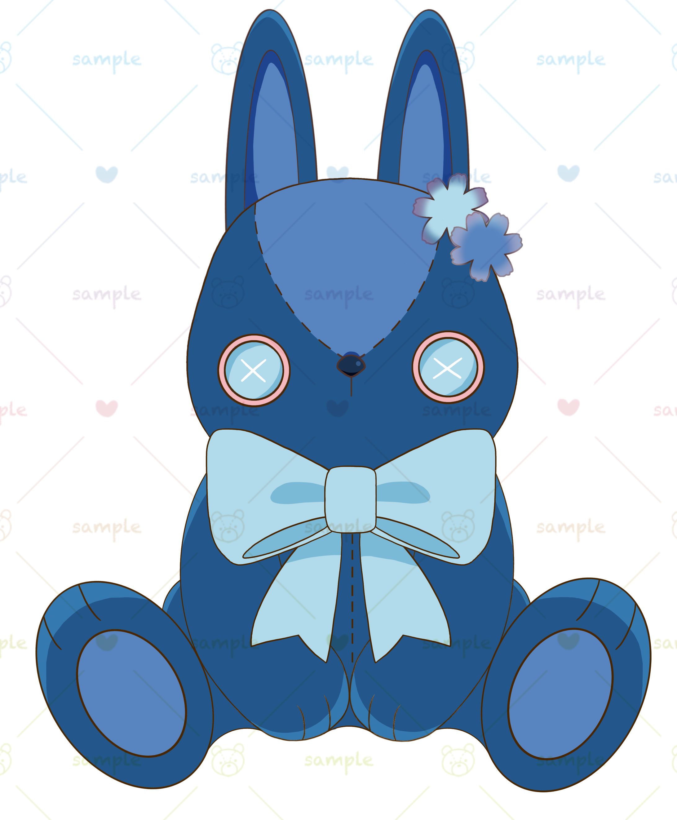 秋桜＊*-あお-／ぬいぐるみB-1