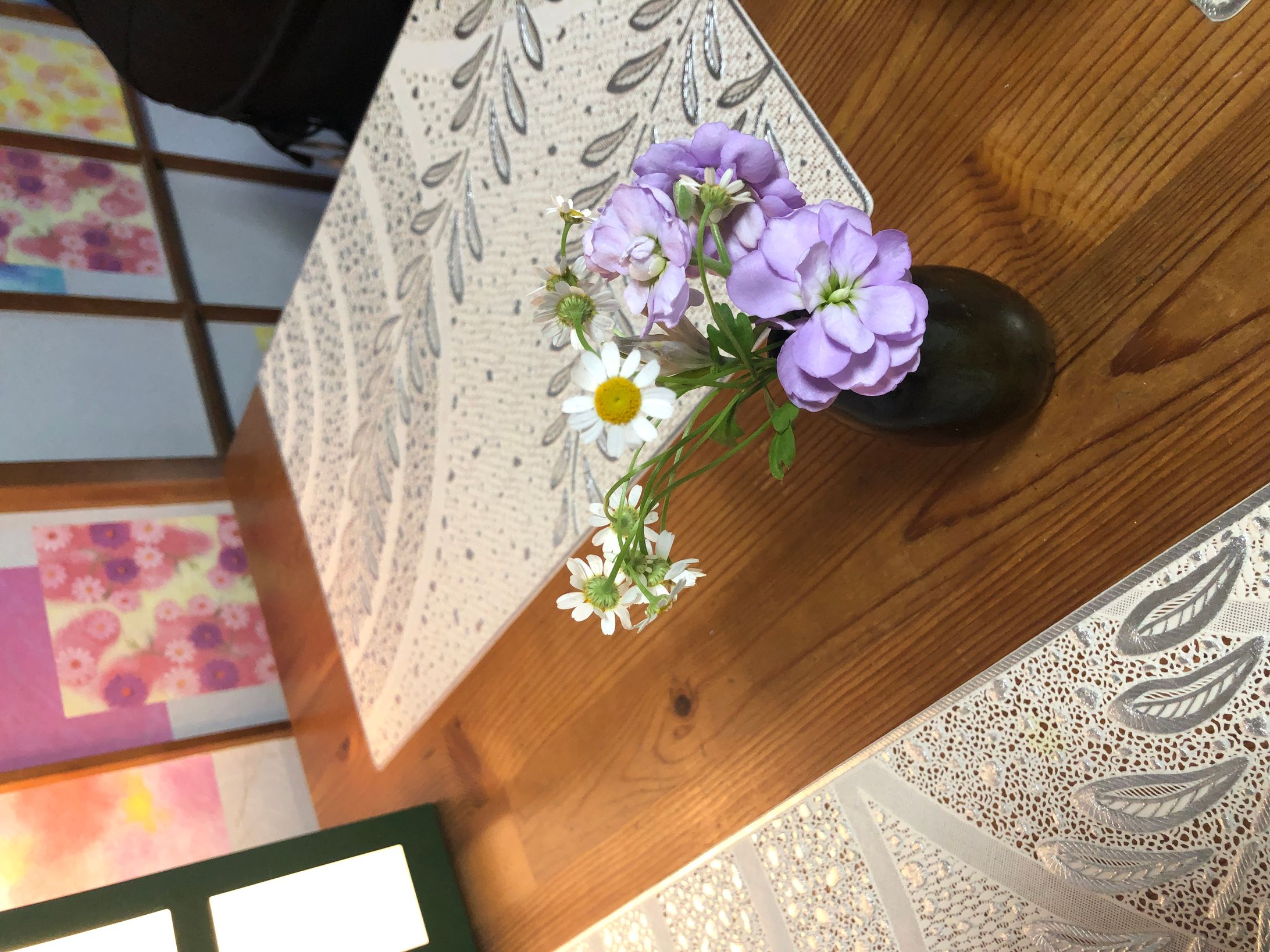 机上の花々-1