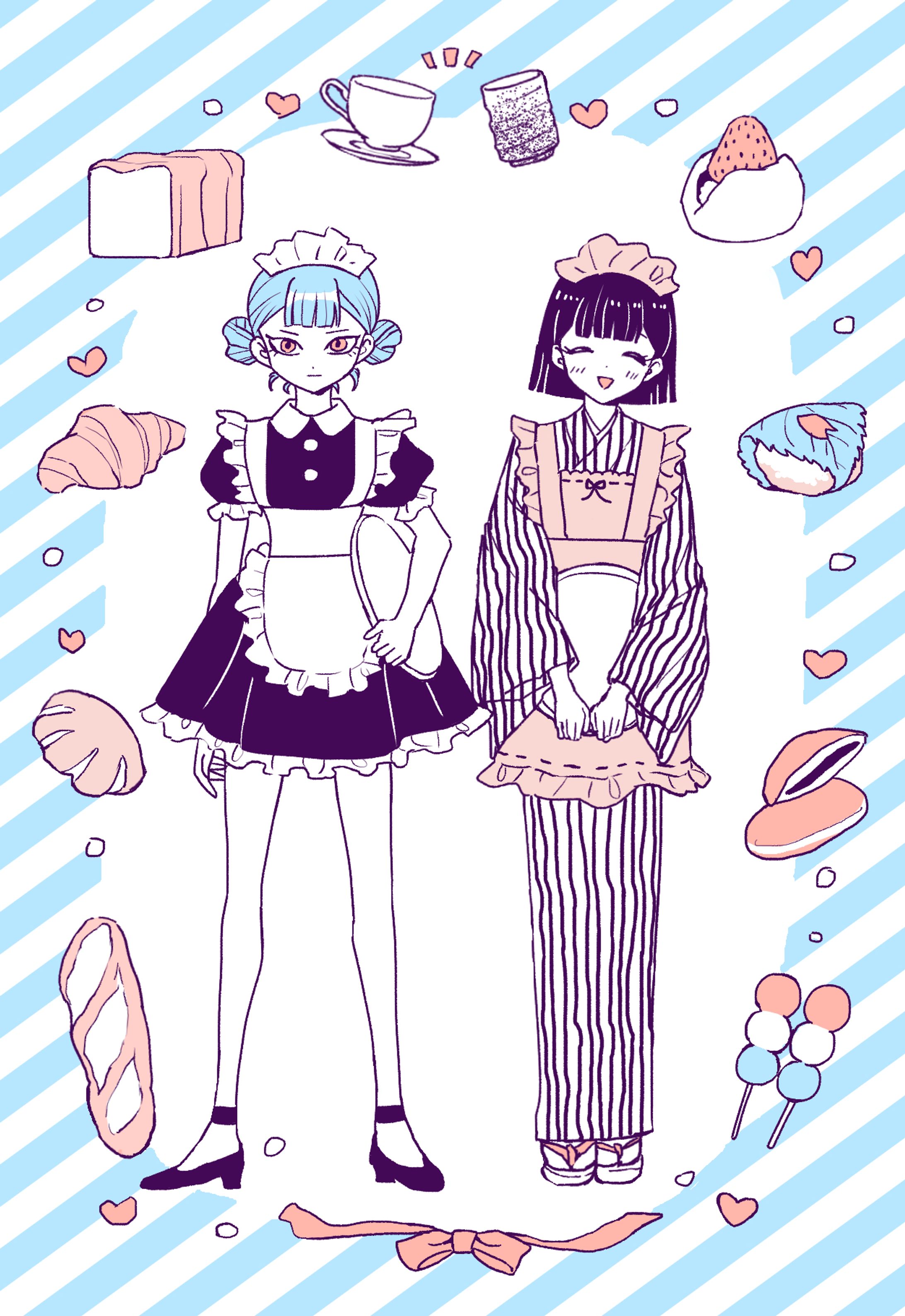パン屋さんと和菓子屋さん-1