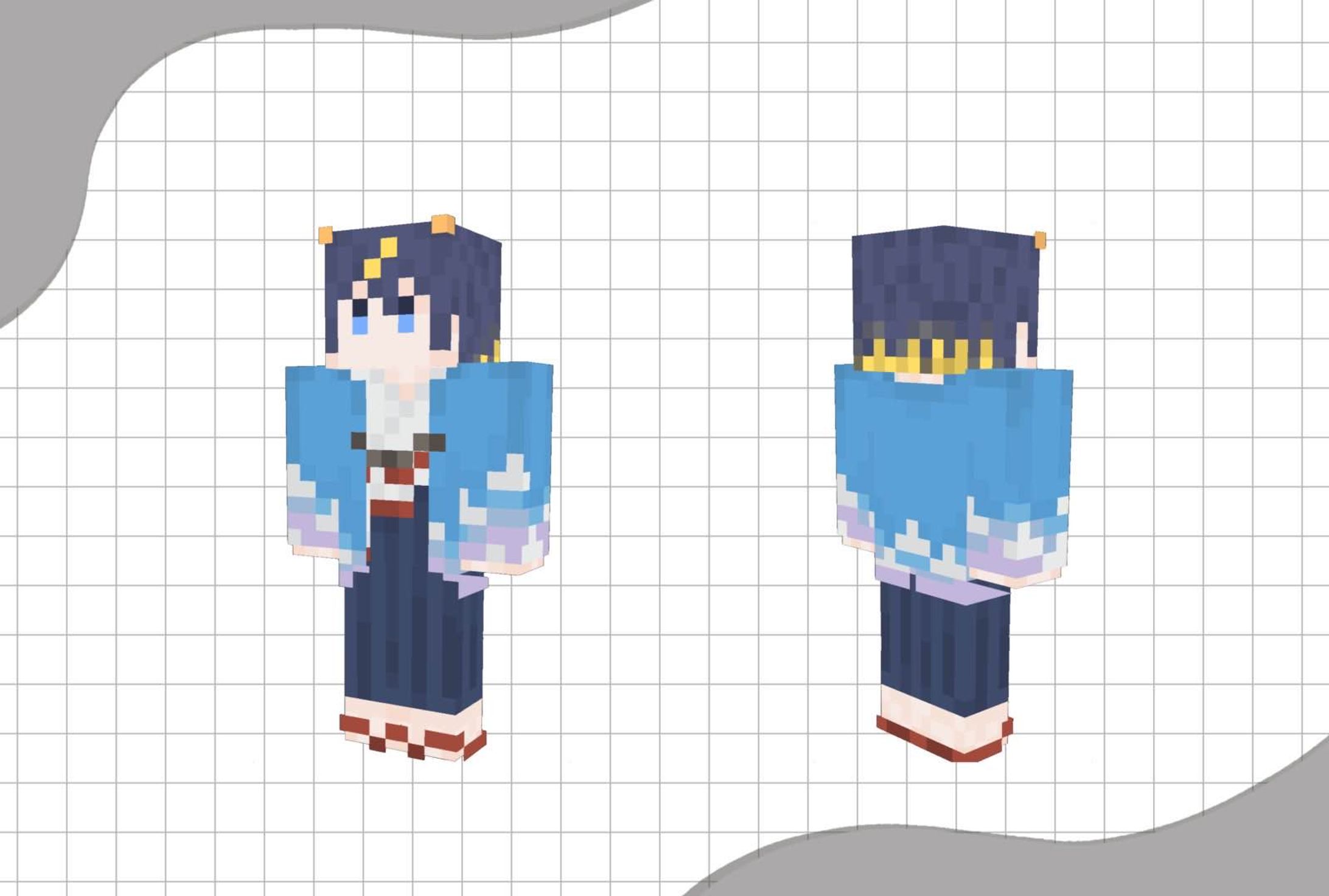 【お仕事】六華様マイクラスキン-1