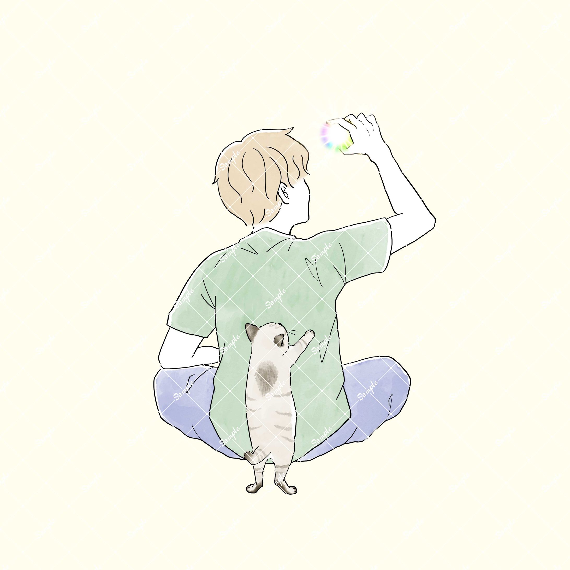 イラスト：SNSアイコン②-1