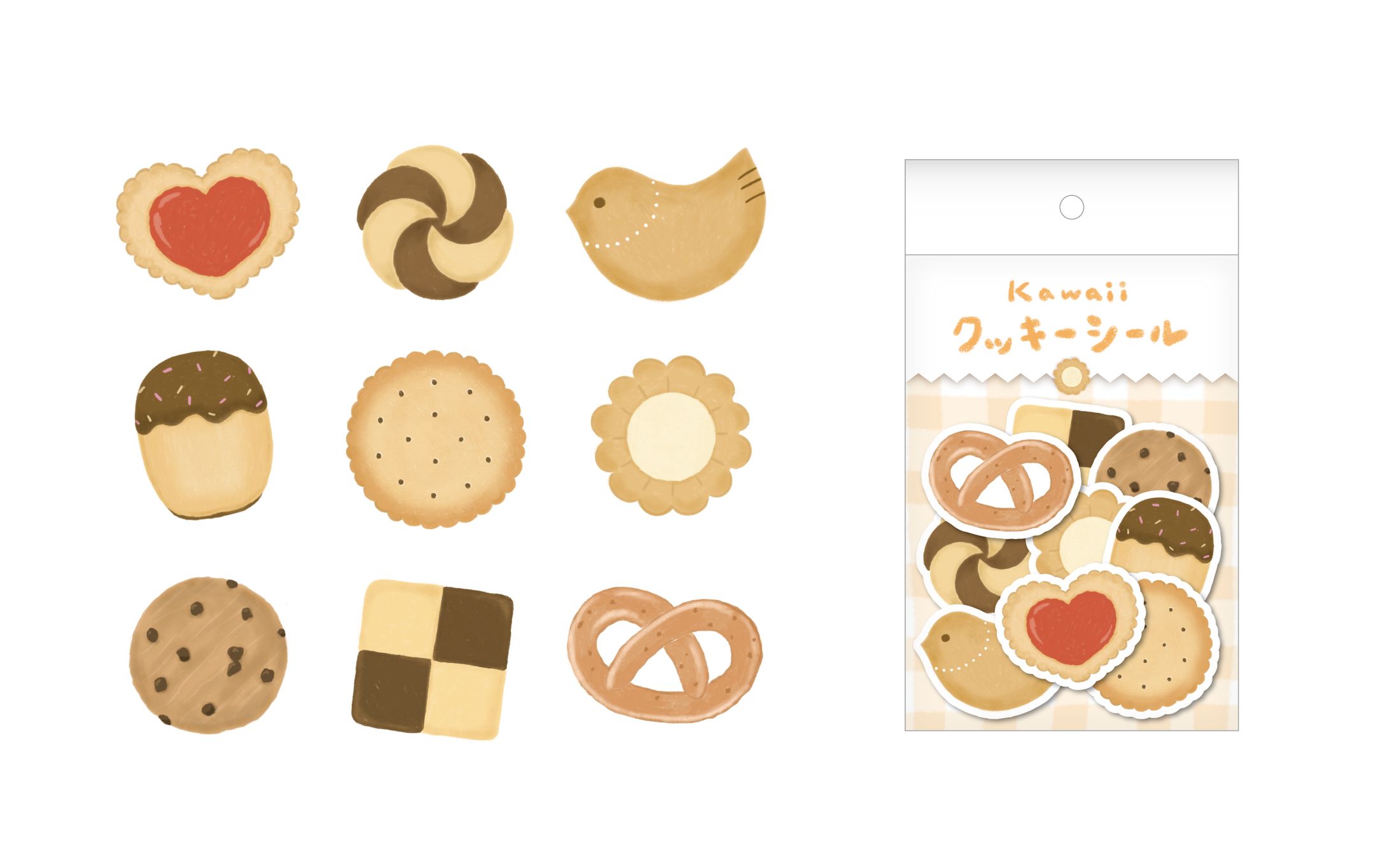 クッキー／お菓子イラスト-1