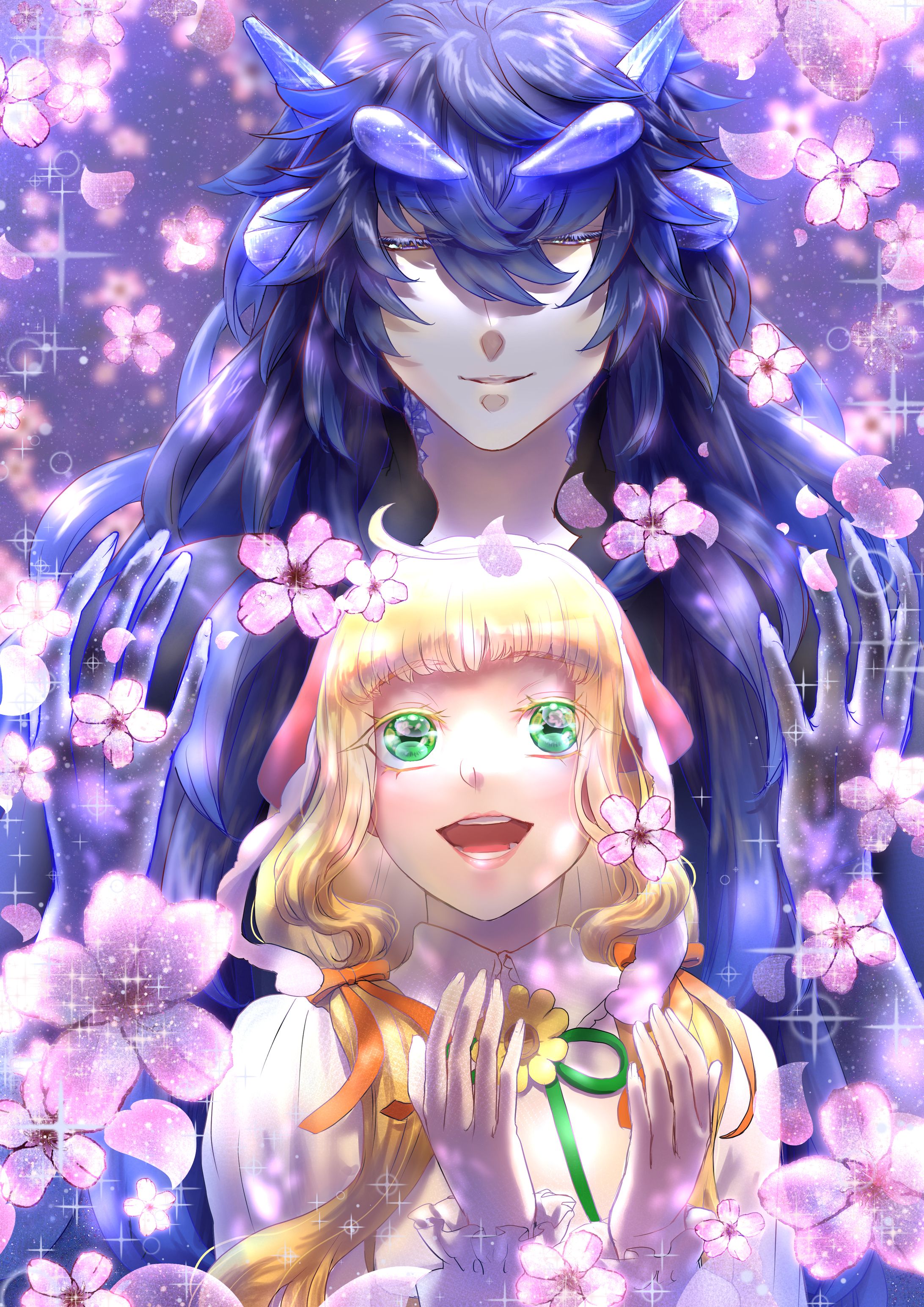 【一枚絵】星桜-1