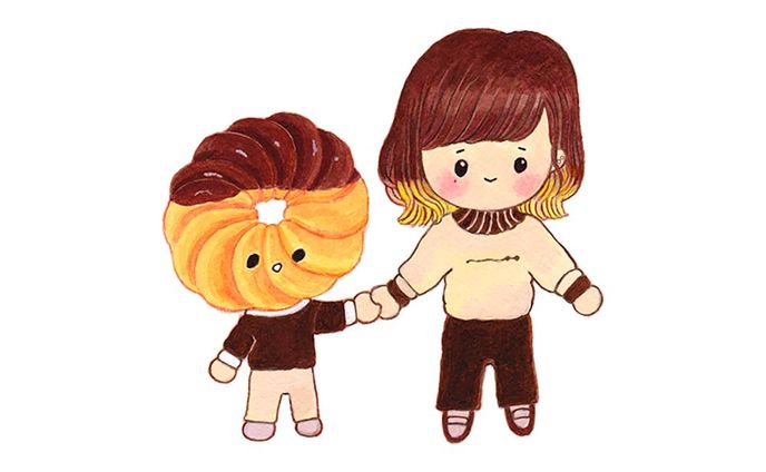 たべもの似顔絵