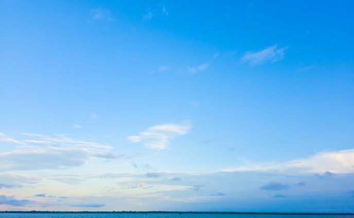 beautiful white cloud on blue sky
