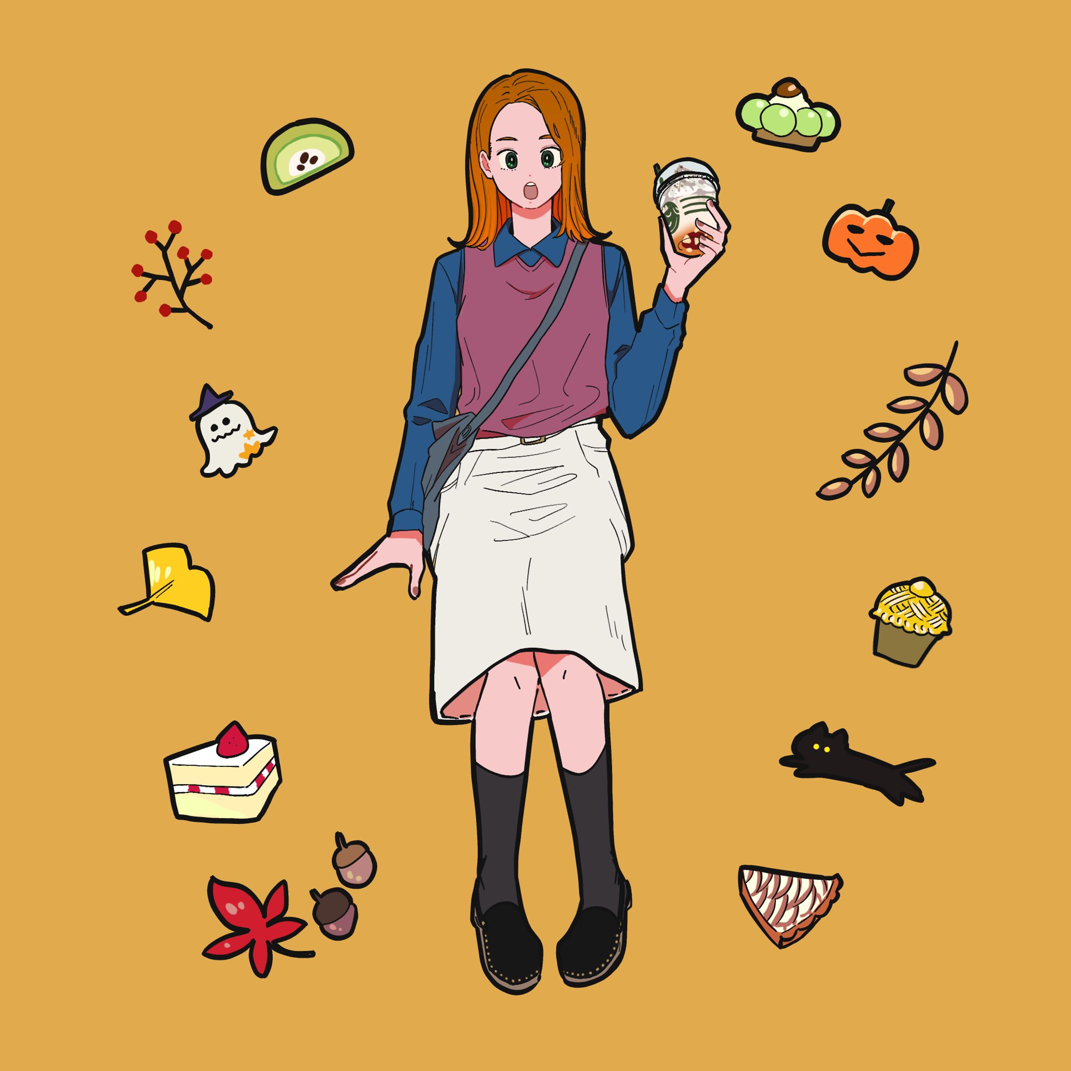 食べ歩き×ファッション「秋」-1