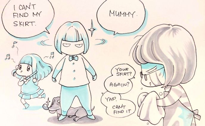fan art、schoolworks