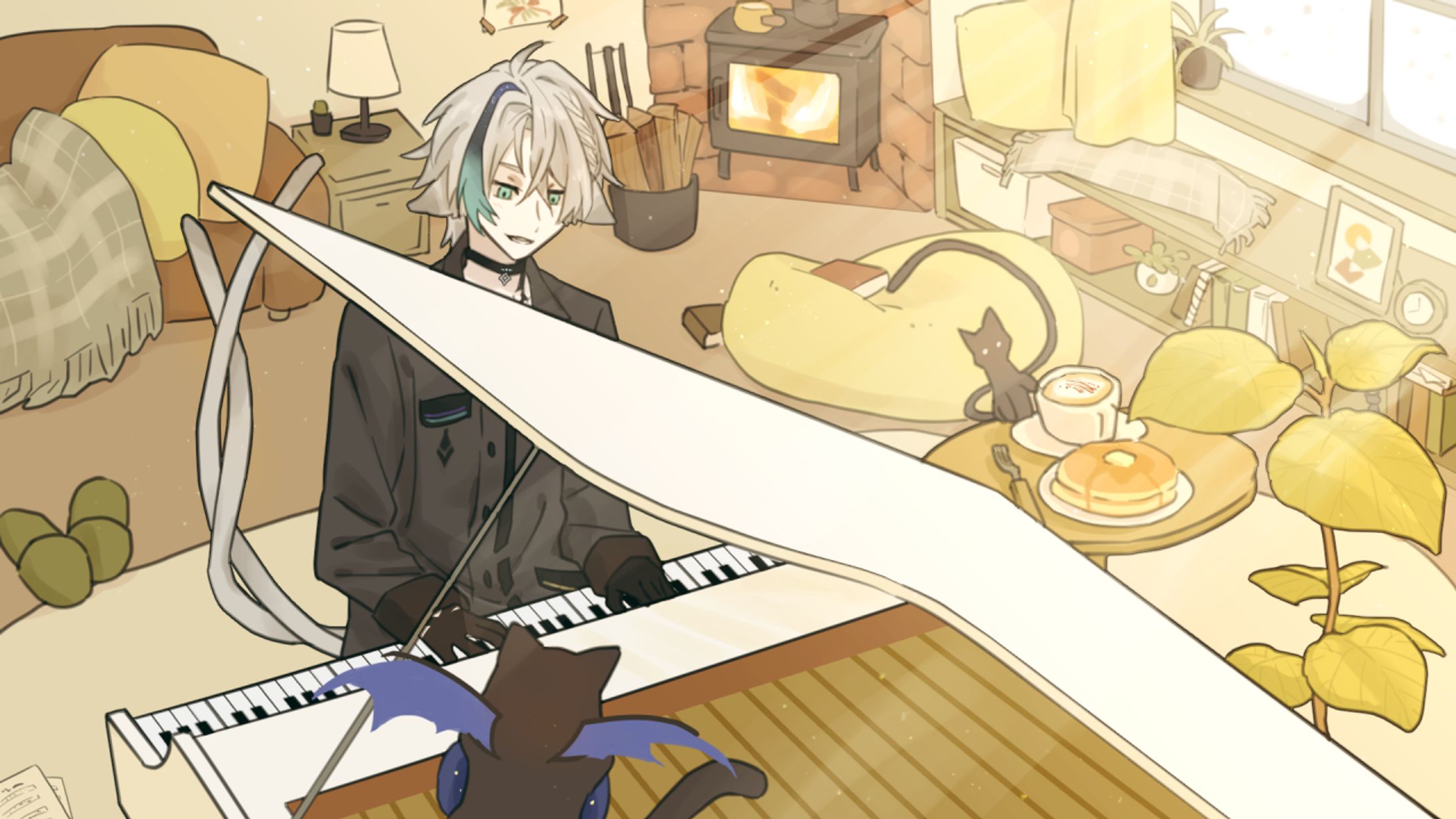【仕事絵】Vtuber様歌ってみた動画用イラスト-1