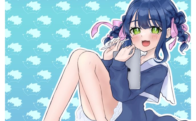りぃちゃん　イラスト