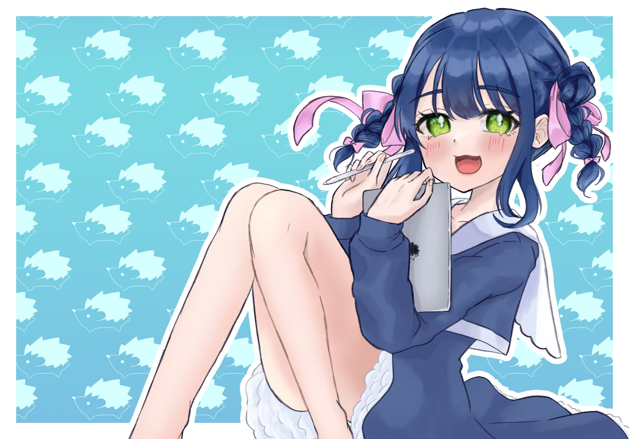 りぃちゃん　イラスト-1