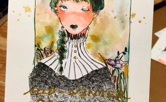 #illustration  #アナログイラスト  #イラストレーション #イラスト  #ポストカード  #drawing