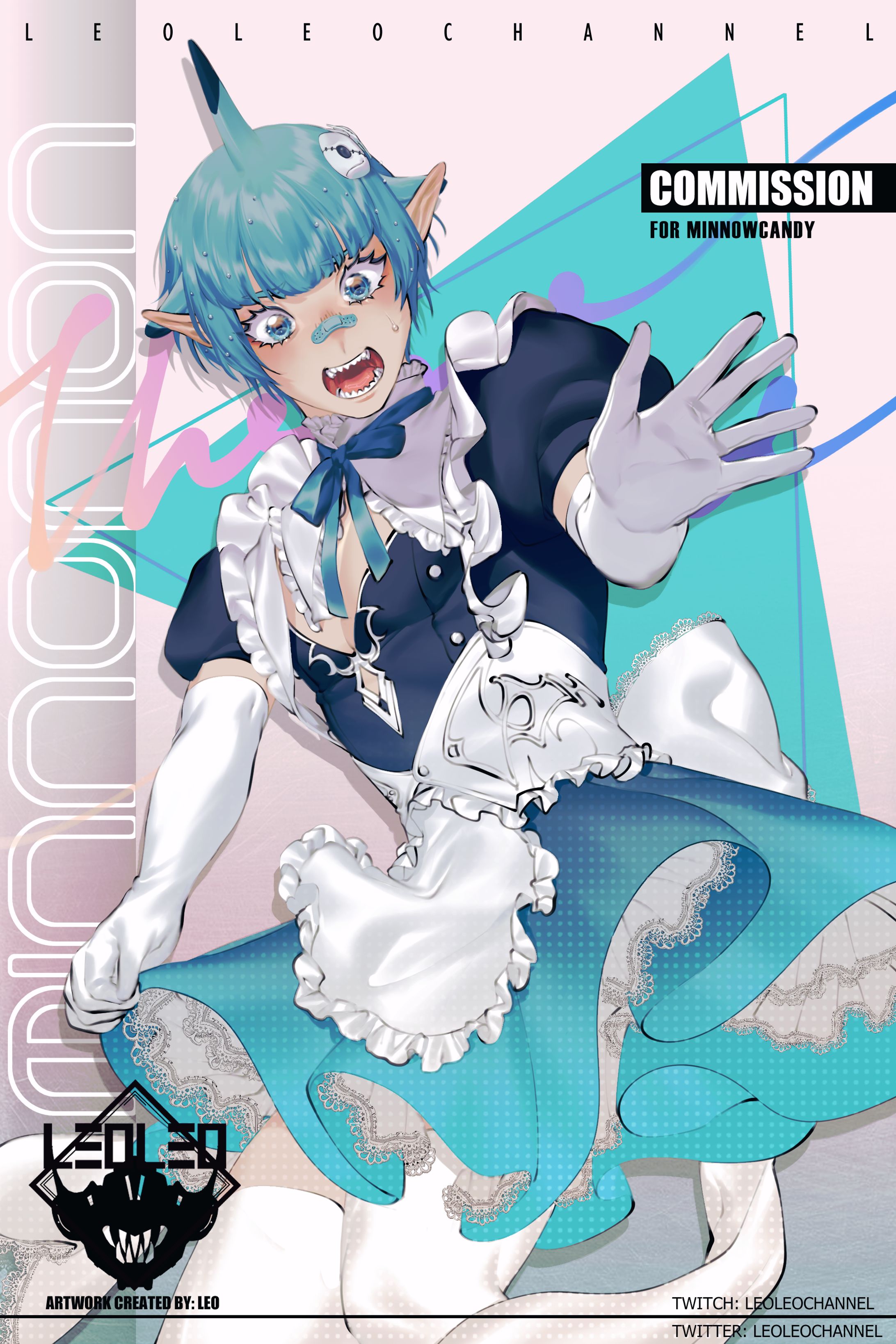 minnowcandy maid illustration commission-1
