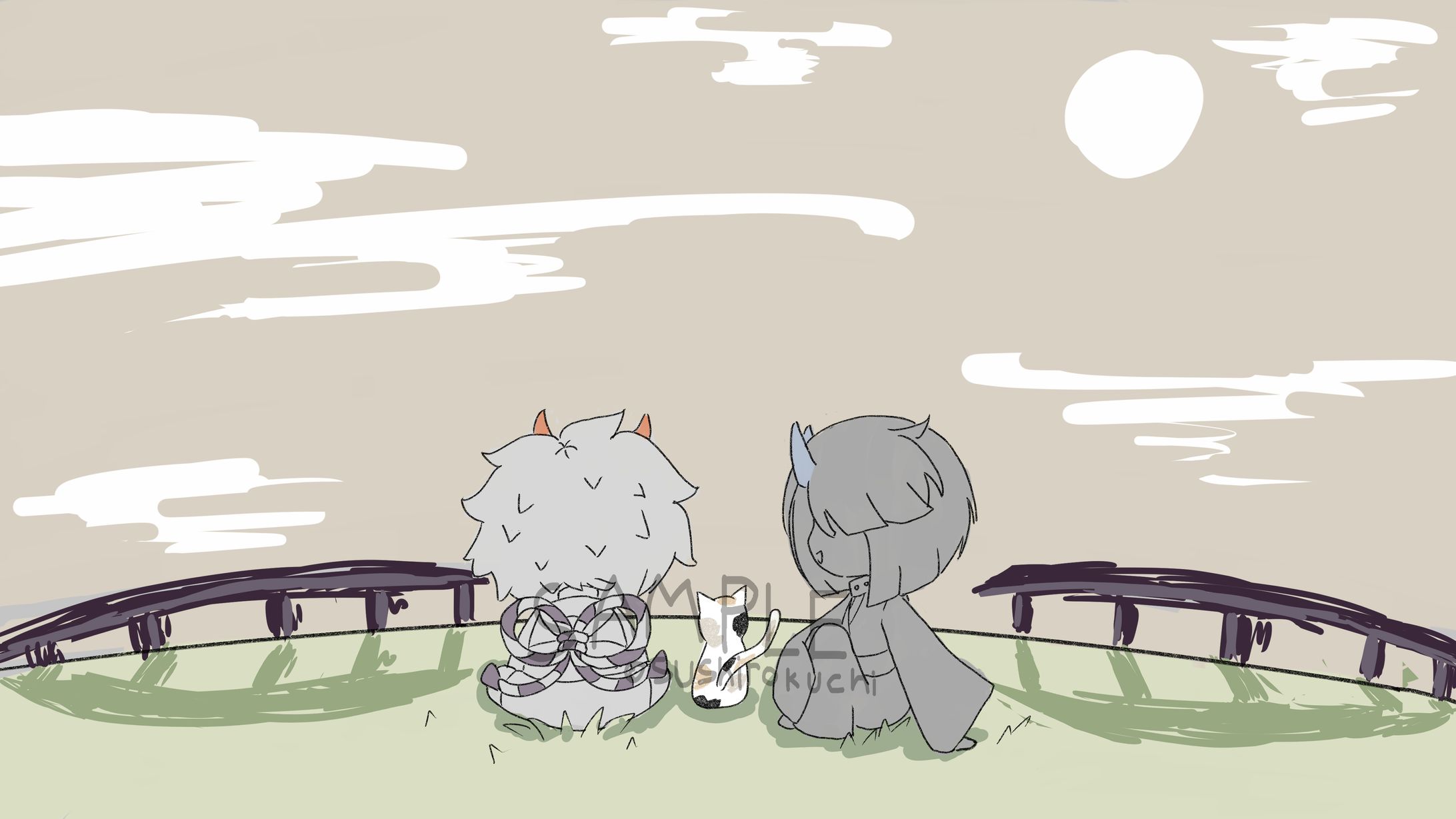Chibi Flat Color (+ BG)-1
