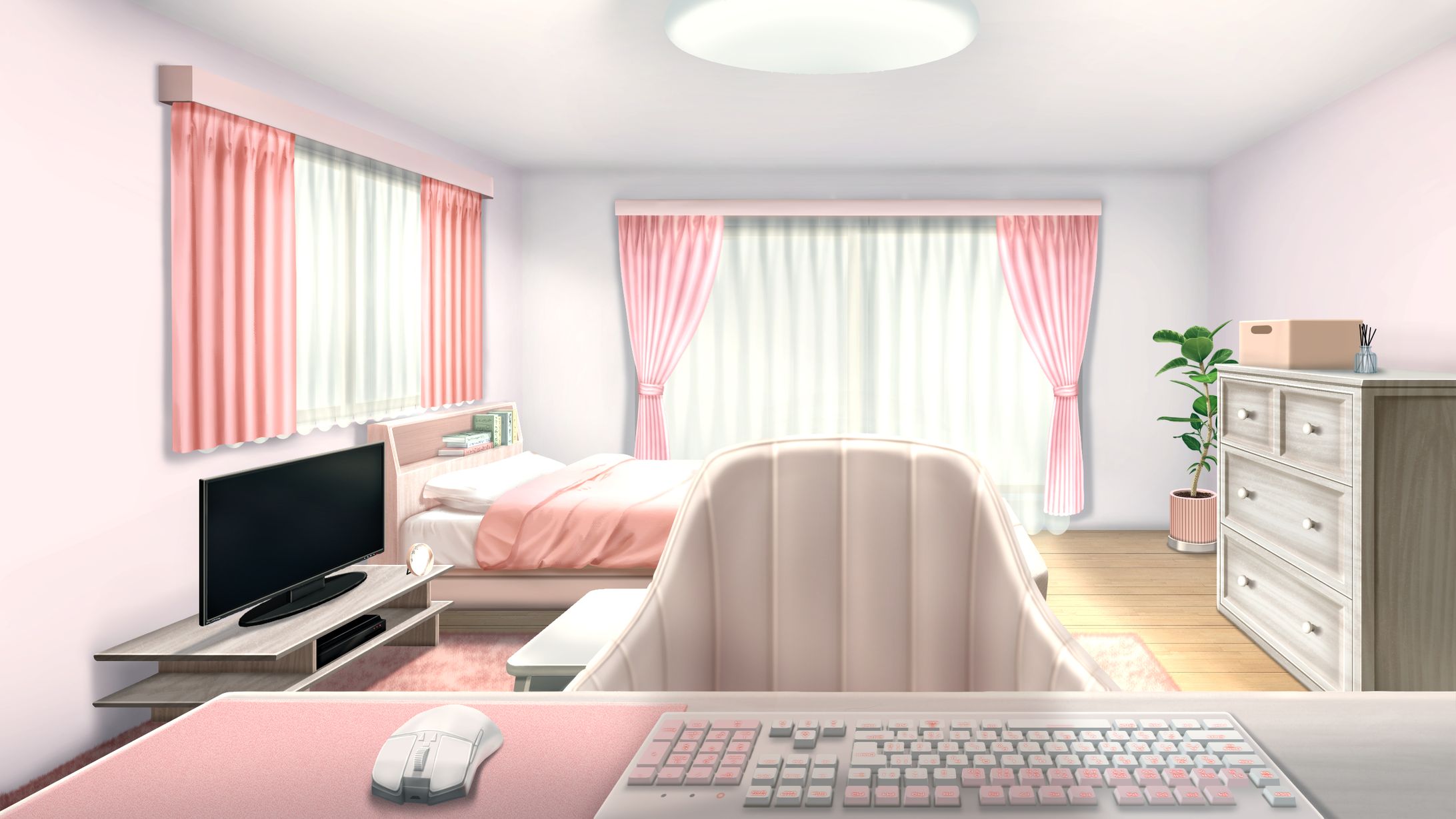 女子のナチュラルな部屋-1