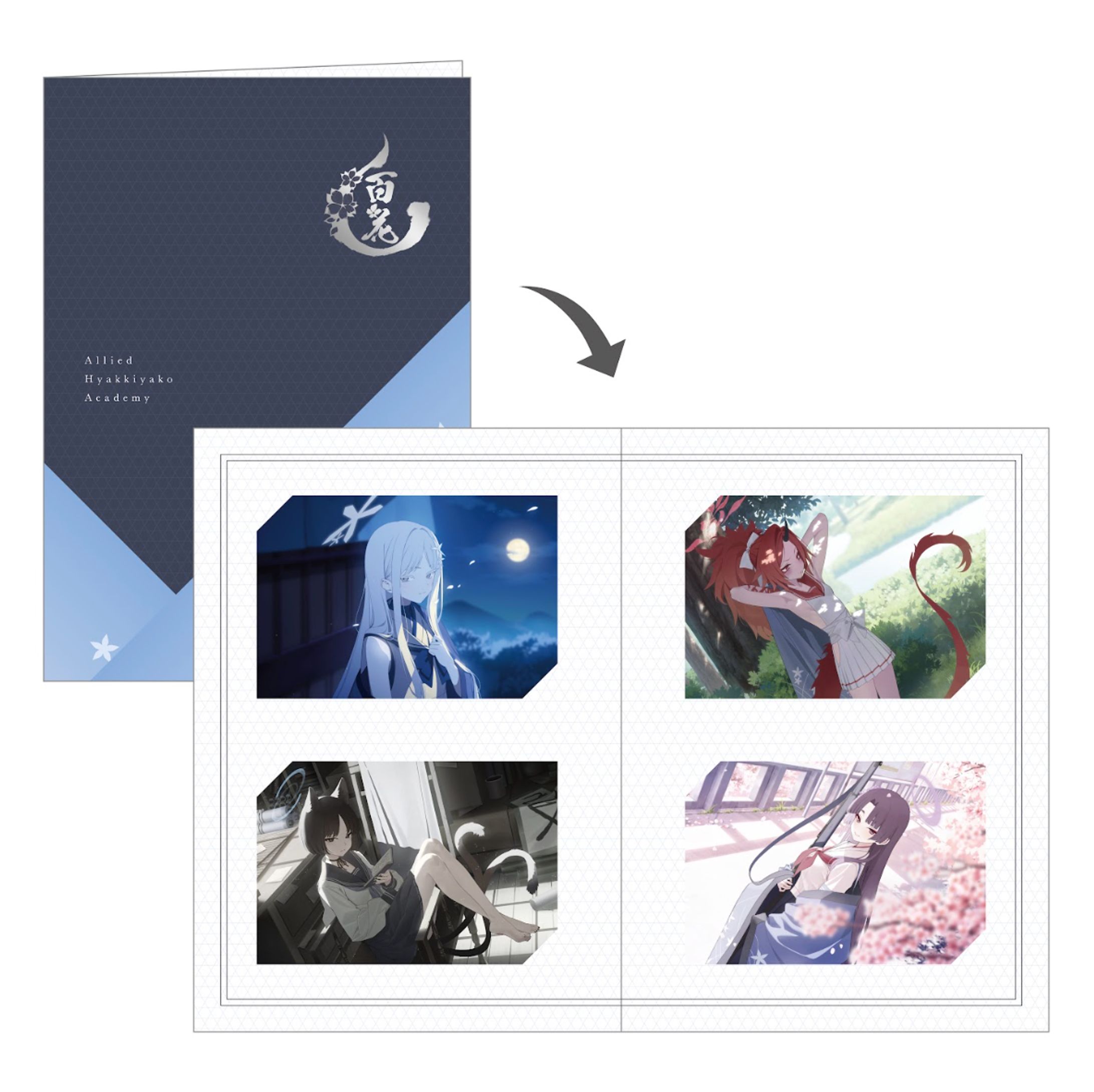 株式会社Yostar ブルーアーカイブ「メモリアルポストカードセット（陰陽部）」他1種 商品企画・デザイン-1