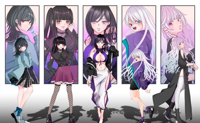女性立ち絵