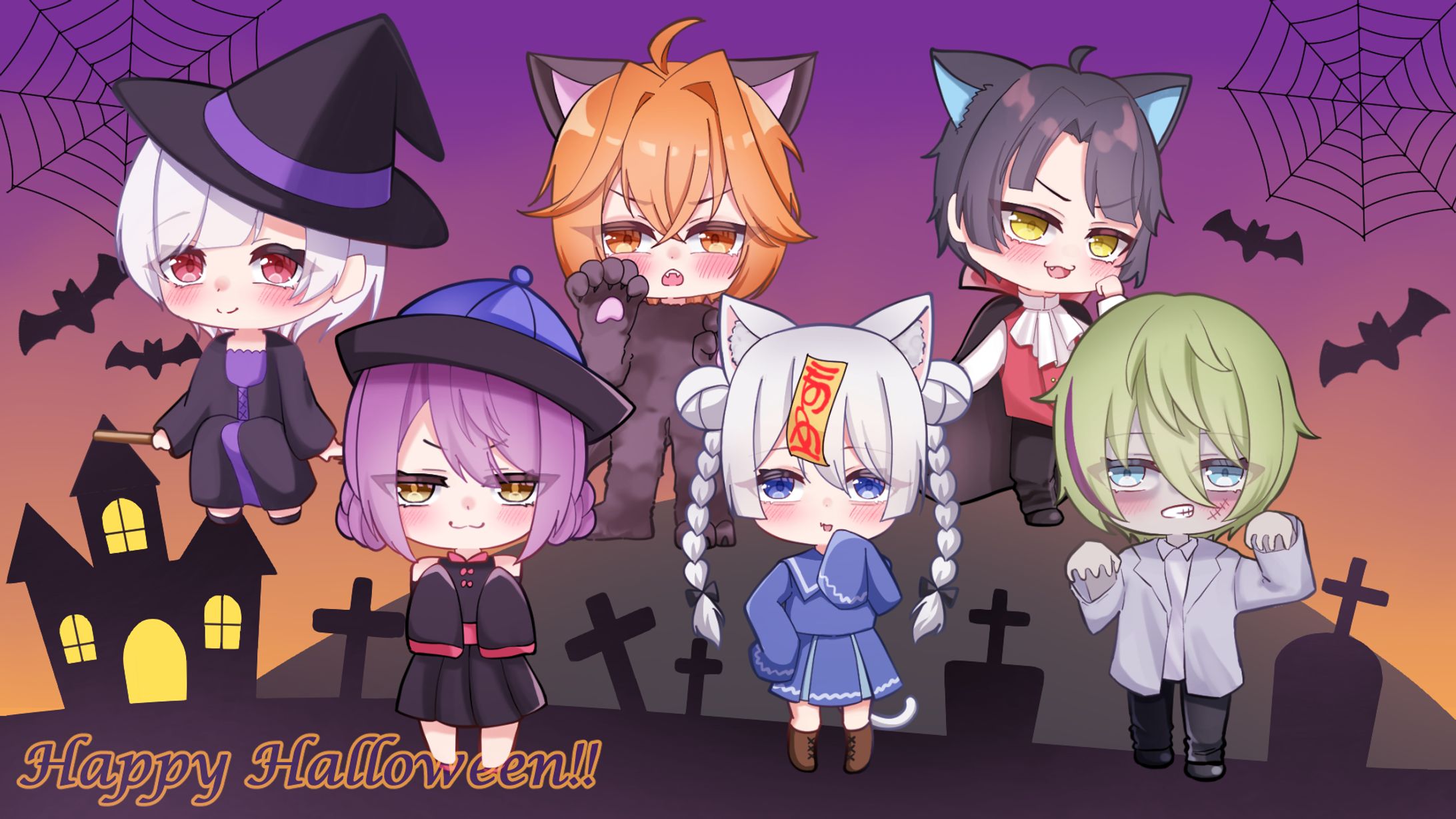 ハロウィン企画イラスト-1