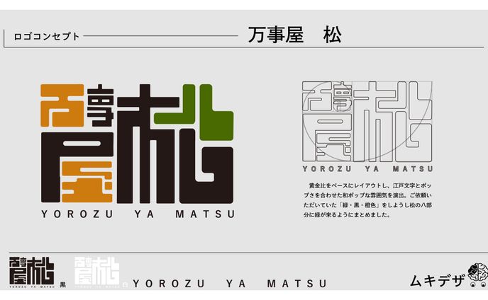 万事屋 松 様 店舗ロゴデザイン