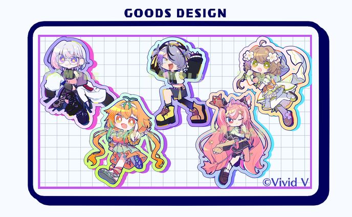 【グッズ用イラスト】Vivid V様