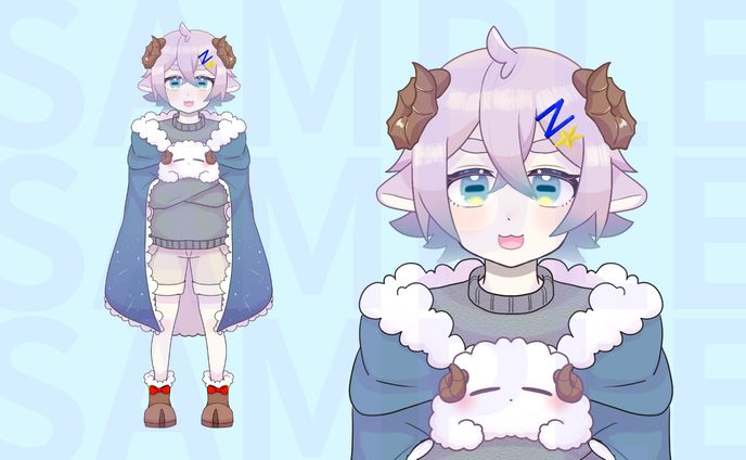 Vねねむい　立ち絵